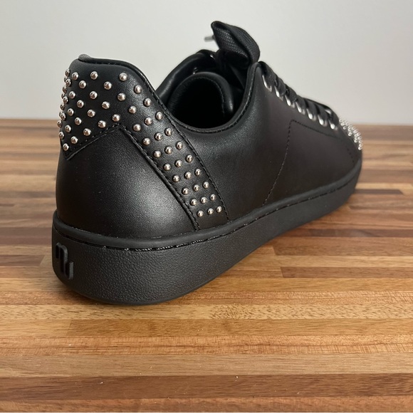NIB Maje Flowstuds Leather Studded Trainer Sneakers - Picture 8 of 16